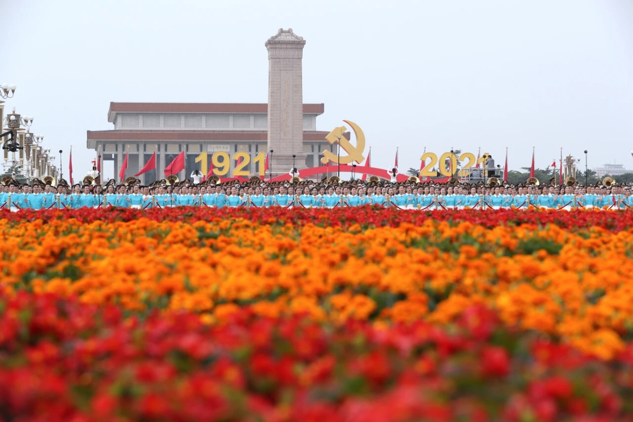 大正驾校热烈庆祝中国共产党成立100周年(图1)